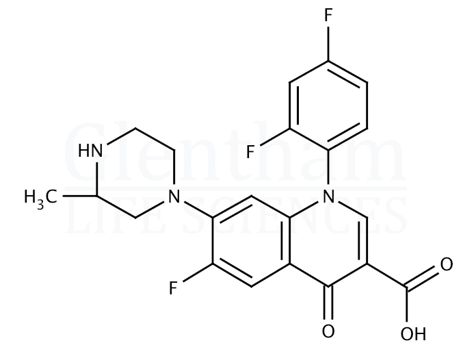 Structure for Temafloxacin (108319-06-8)