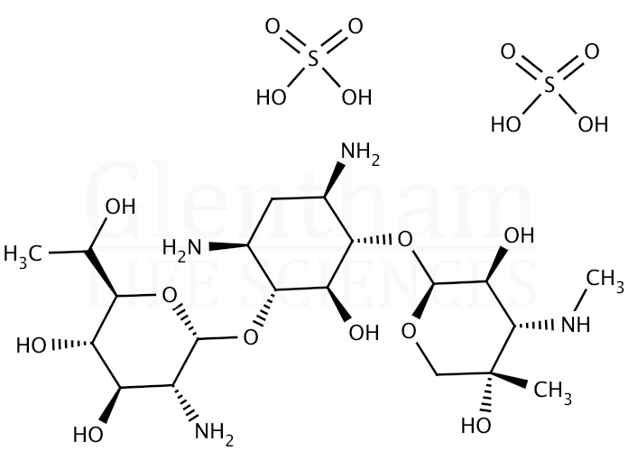 Structure for G418 disulphate salt (108321-42-2)