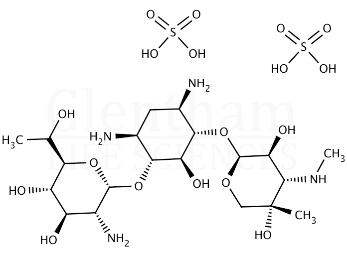 G418 disulphate salt, 10% solution in water Structure