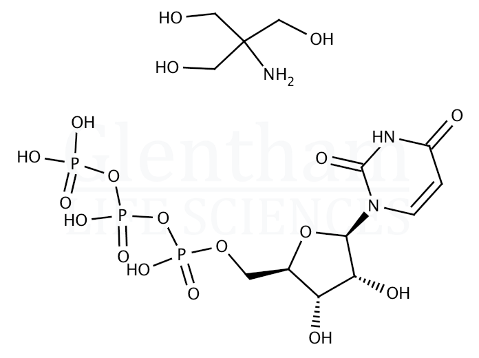 Structure for Uridine 5′-triphosphate tris salt, 200mM in water
