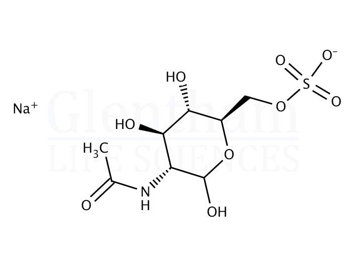 N-Acetyl-D-glucosamine 6-sulfate sodium salt Structure