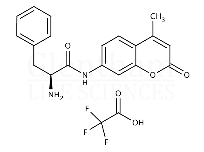 L-Phenylalanine 7-amido-4-methylcoumarin trifluoroacetate salt Structure