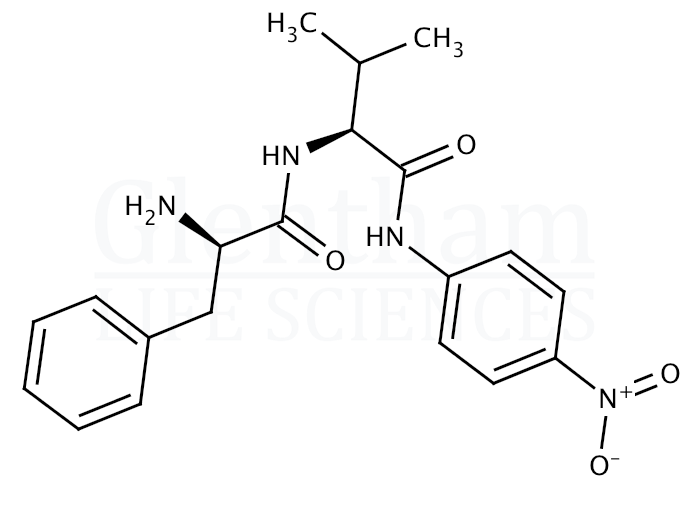 Structure for  D-Phe-Val-p-nitroanilide  (108321-89-7)