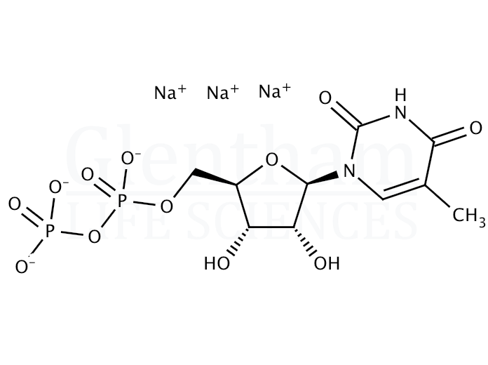 Structure for  Thymidine 5''-diphosphate sodium salt  (108322-12-9)
