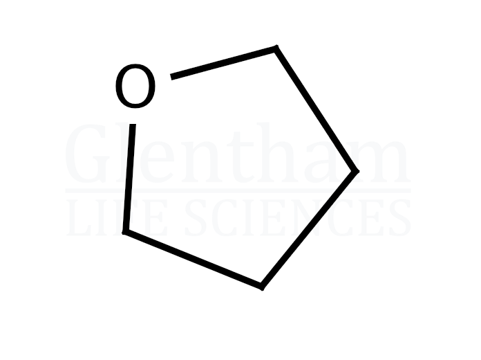 Tetrahydrofuran, GlenPure™, analytical grade stabilised with BHT Structure