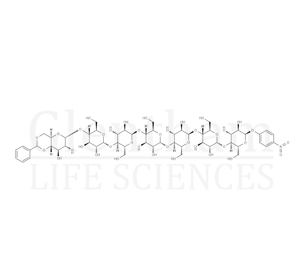 4-Nitrophenyl 4,6-benzylidene-a-D-maltoheptaoside Structure