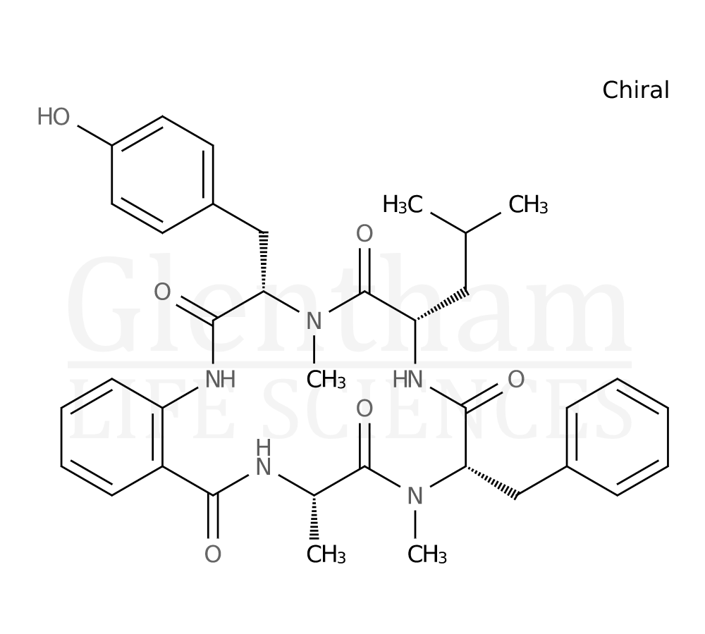 Structure for Cycloaspeptide A