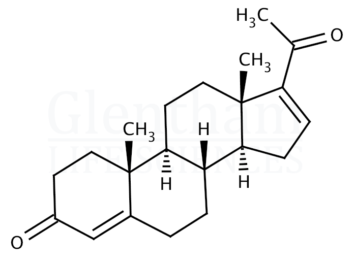 Structure for  16-Dehydroprogesterone   (1096-38-4)