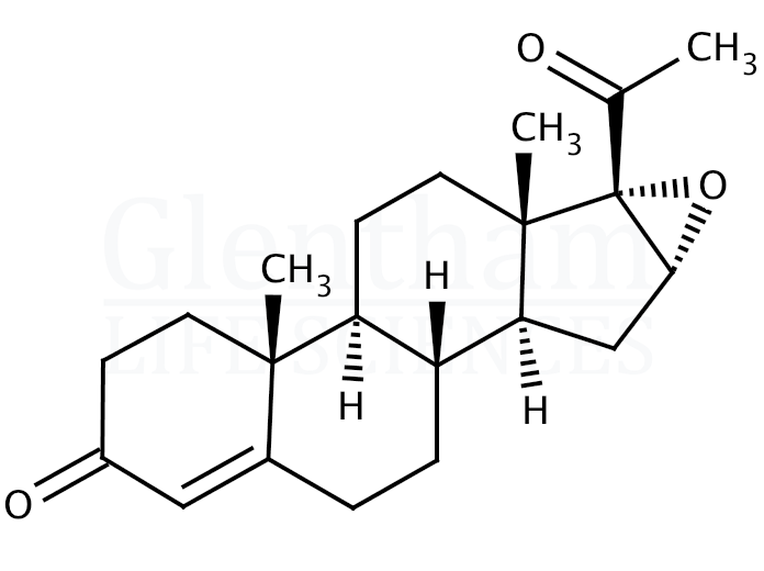 Structure for 16,17-alpha-Epoxyprogesterone