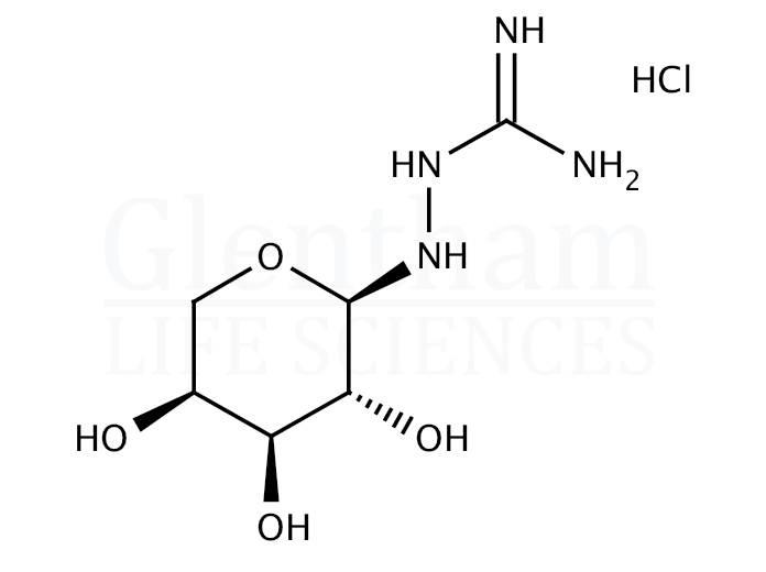 N1-a-L-Arabinopyranosylamino-guanidine hydrochloride Structure