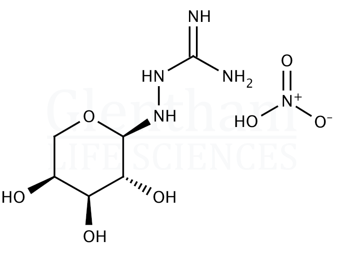 N1-a-L-Arabinopyranosylamino-guanidine nitrate salt Structure