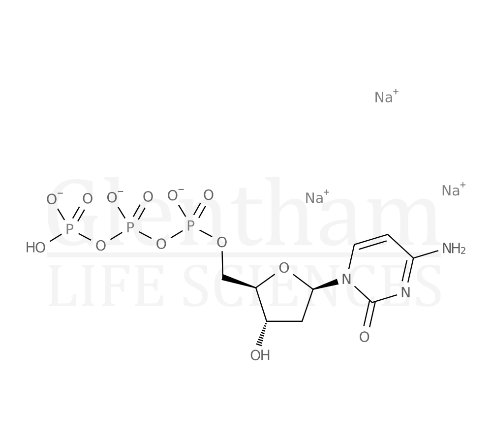 Structure for 2''-Deoxycytidine-5''-triphosphate trisodium salt (dCTP); 100mM solution