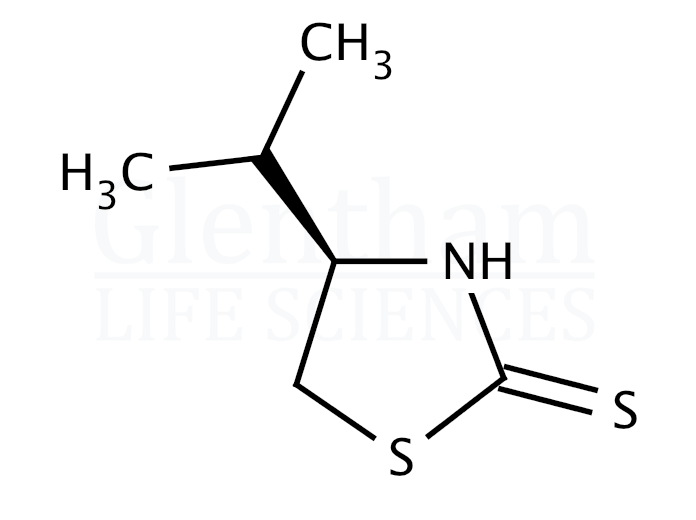 (R)-(+)-4-Isopropyl-1,3-thiazolidine-2-thione Structure