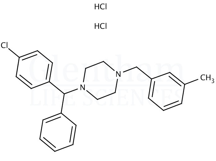 Meclizine dihydrochloride Structure