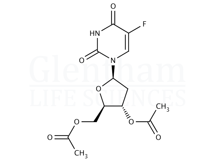 3'',5''-Di-O-acetyl-2''-deoxy-5-fluorouridine Structure