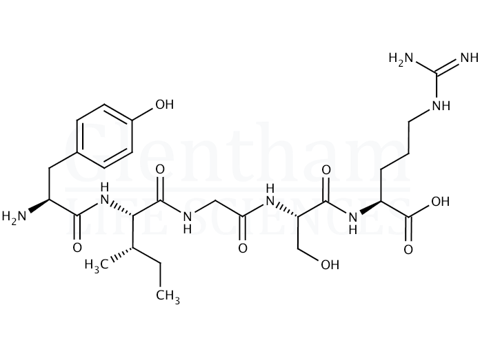 Structure for  Tyr-Ile-Gly-Ser-Arg  (110590-64-2)