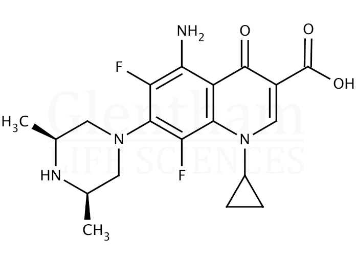 Structure for Sparfloxacin (110871-86-8)