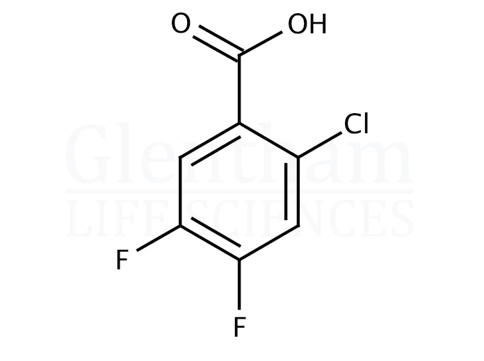 2-Chloro-4,5-difluorobenzoic acid Structure