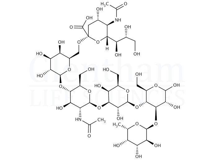 N-Acetylneuraminyl-fucosyllacto-N-neo-tetraose Structure