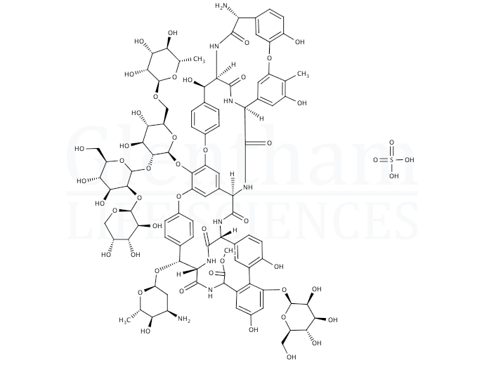 Structure for Ristomycin monosulfate (11140-99-1)