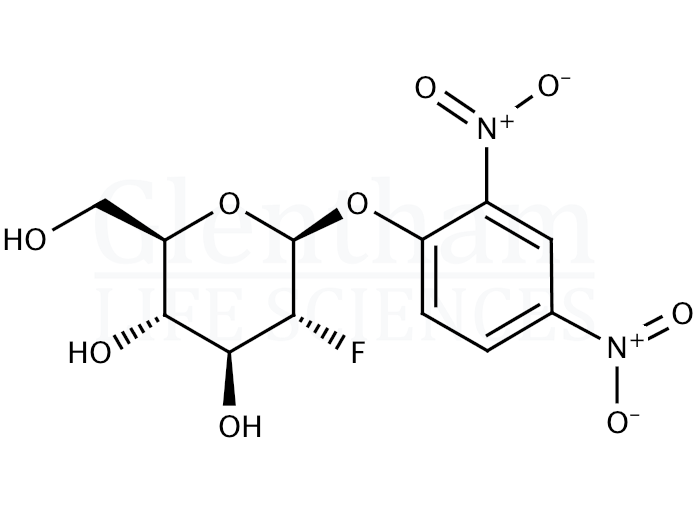 Structure for 2,4-Dinitrophenyl 2-deoxy-2-fluoro-b-D-glucopyranoside