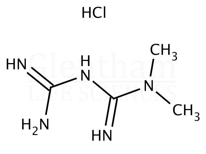 Structure for Metformin hydrochloride, EP grade (1115-70-4)