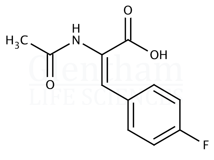 p-Fluoro-alpha-acetamidocinnamic acid Structure