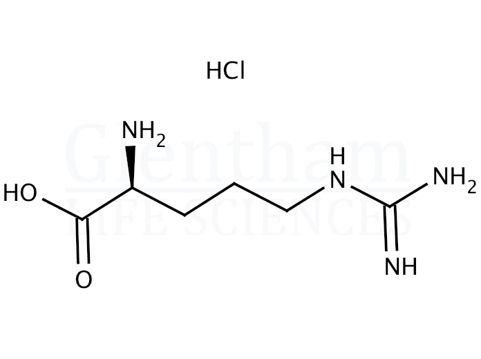 Structure for L-Arginine hydrochloride (1119-34-2)