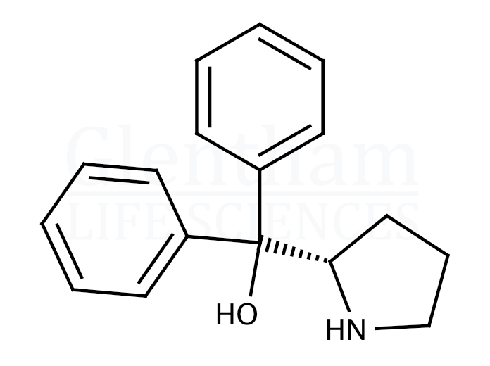 (S)-(-)-alpha,alpha-Diphenyl-2-pyrrolidinemethanol Structure
