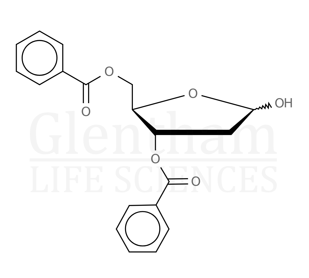2-Deoxy-3,5-di-O-benzoylribofuranose Structure