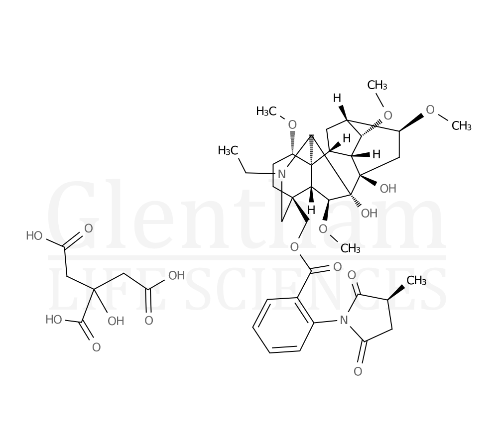 Structure for  Methyllycaconitine citrate  (112825-05-5)