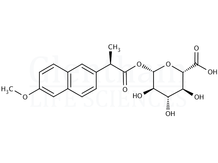 (R)-Naproxen acyl-b-D-glucuronide Structure