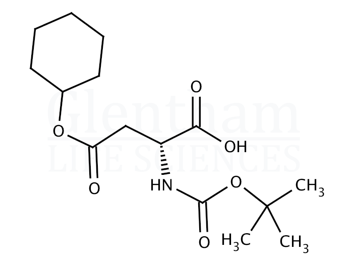 Structure for Boc-D-Asp(OcHx)-OH (112898-18-7)