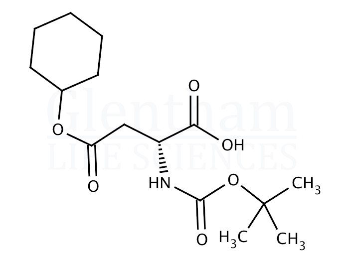 Structure for Boc-D-Asp(OcHx)-OH