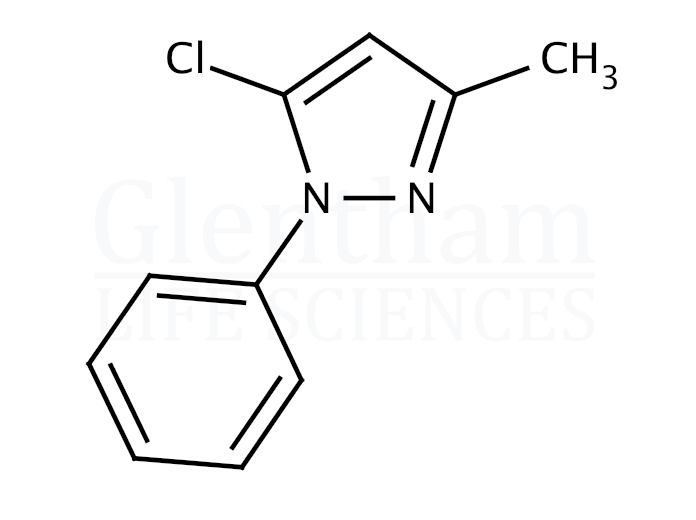 5-Chloro-3-methyl-1-phenylpyrazole Structure