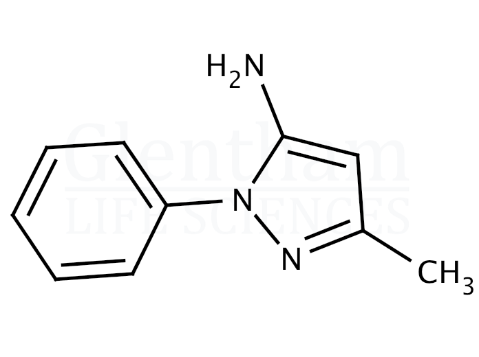5-Amino-3-methyl-1-phenylpyrazole Structure
