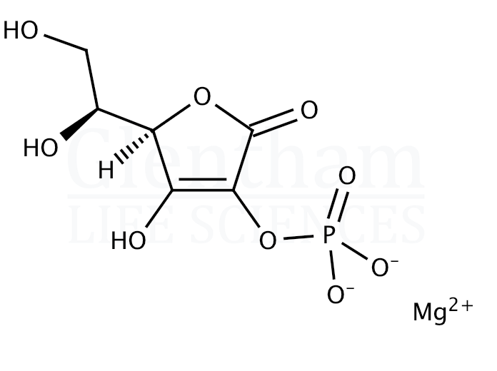 L-Ascorbic acid 2-phosphate sesquimagnesium salt hydrate Structure