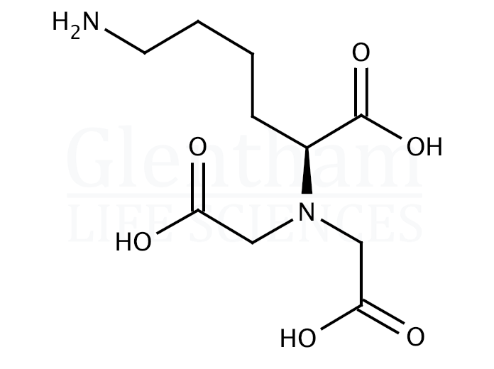 (5S)-N-(5-Amino-1-carboxypentyl)iminodiacetic acid Structure