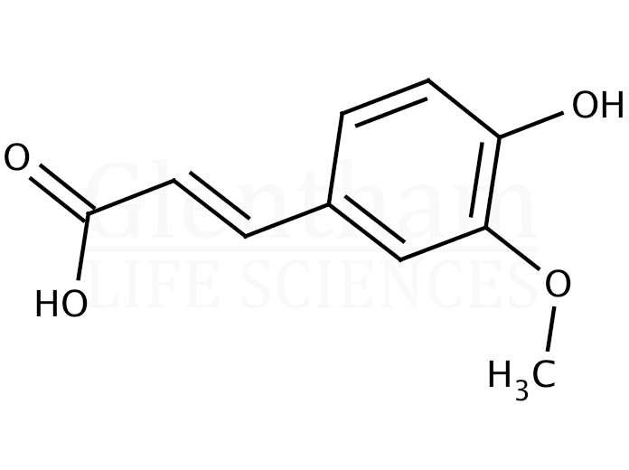 Structure for Ferulic acid (1135-24-6)