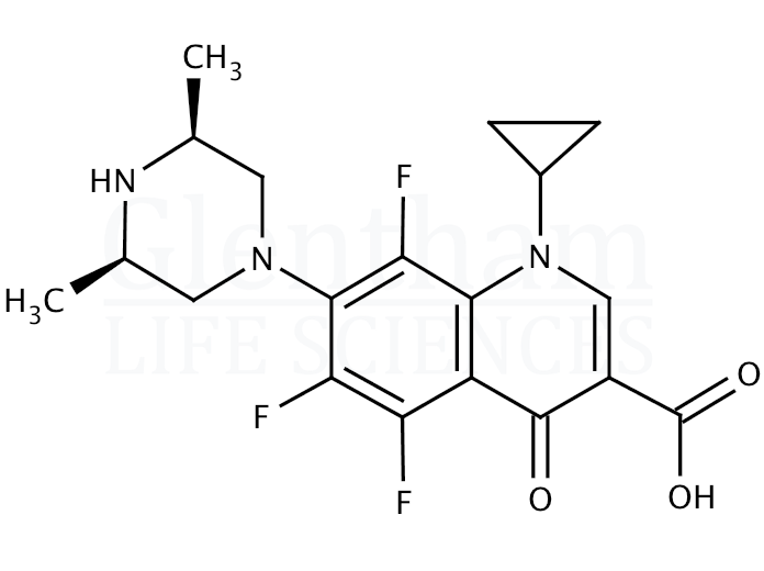 Structure for Orbifloxacin (113617-63-3)