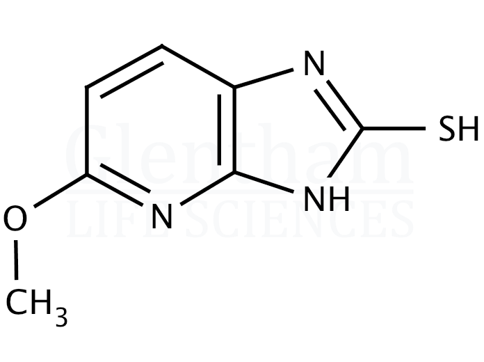 2-Mercapto-5-methoxyimidazole-(4,5,b)-pyridine Structure