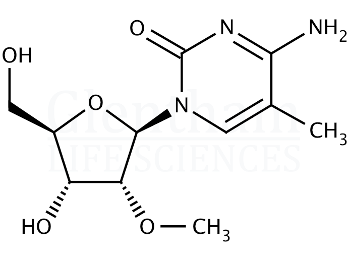 2''-O-Methyl-5-methylcytidine Structure