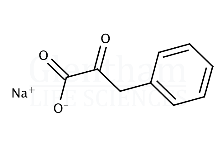 Phenylpyruvic acid sodium salt monohydrate Structure