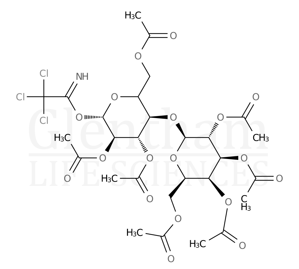 b-D-Lactopyranoside 1-(2,2,2-trichloroethanimidate) heptaacetate Structure