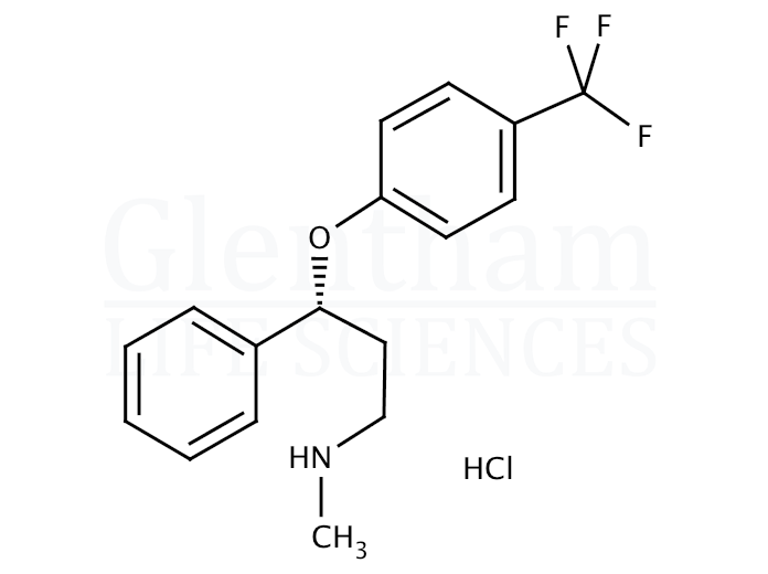 Structure for R-(-)-Fluoxetine hydrochloride