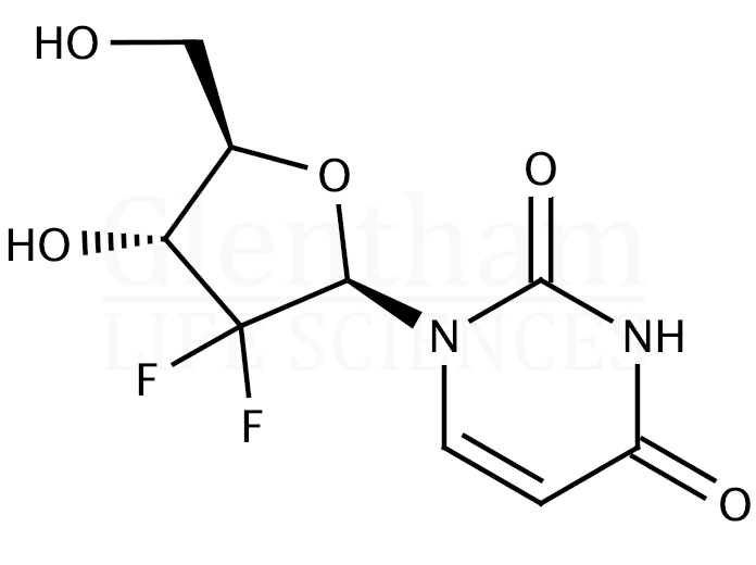 2''-Deoxy-2'',2''-difluorouridine Structure