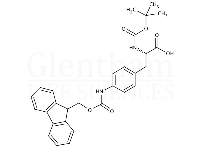 Strcuture for Boc-4-(Fmoc-amino)-L-phenylalanine  