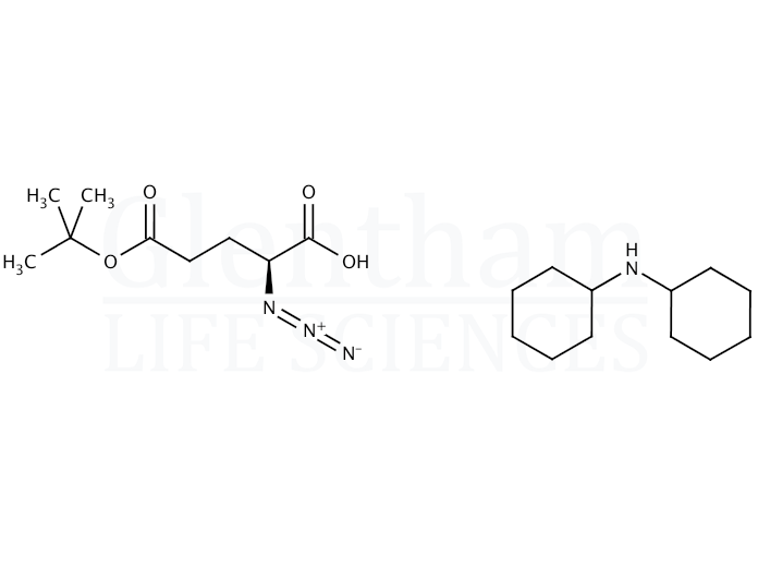 Large structure for (S)-5-tert-Butyl hydrogen 2-azidoglutarate dicyclohexylammonium salt  C9H15N3O4  (114519-06-1 (free acid))