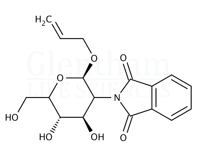 Allyl 2-Deoxy-2-(1,3-dihydro-1,3-dioxo-2H-isoindol-2-yl)-β-D-glucopyranoside Structure