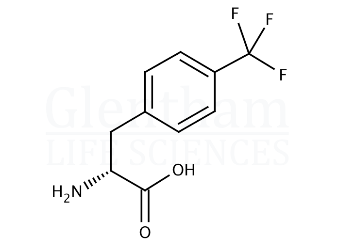 Structure for 4-(Trifluoromethyl)-D-phenylalanine (114872-99-0)